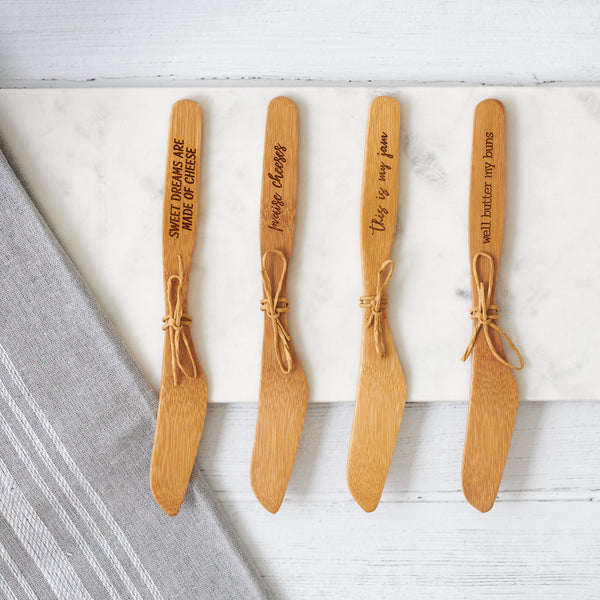 Mini Bamboo Spreaders, set of 5