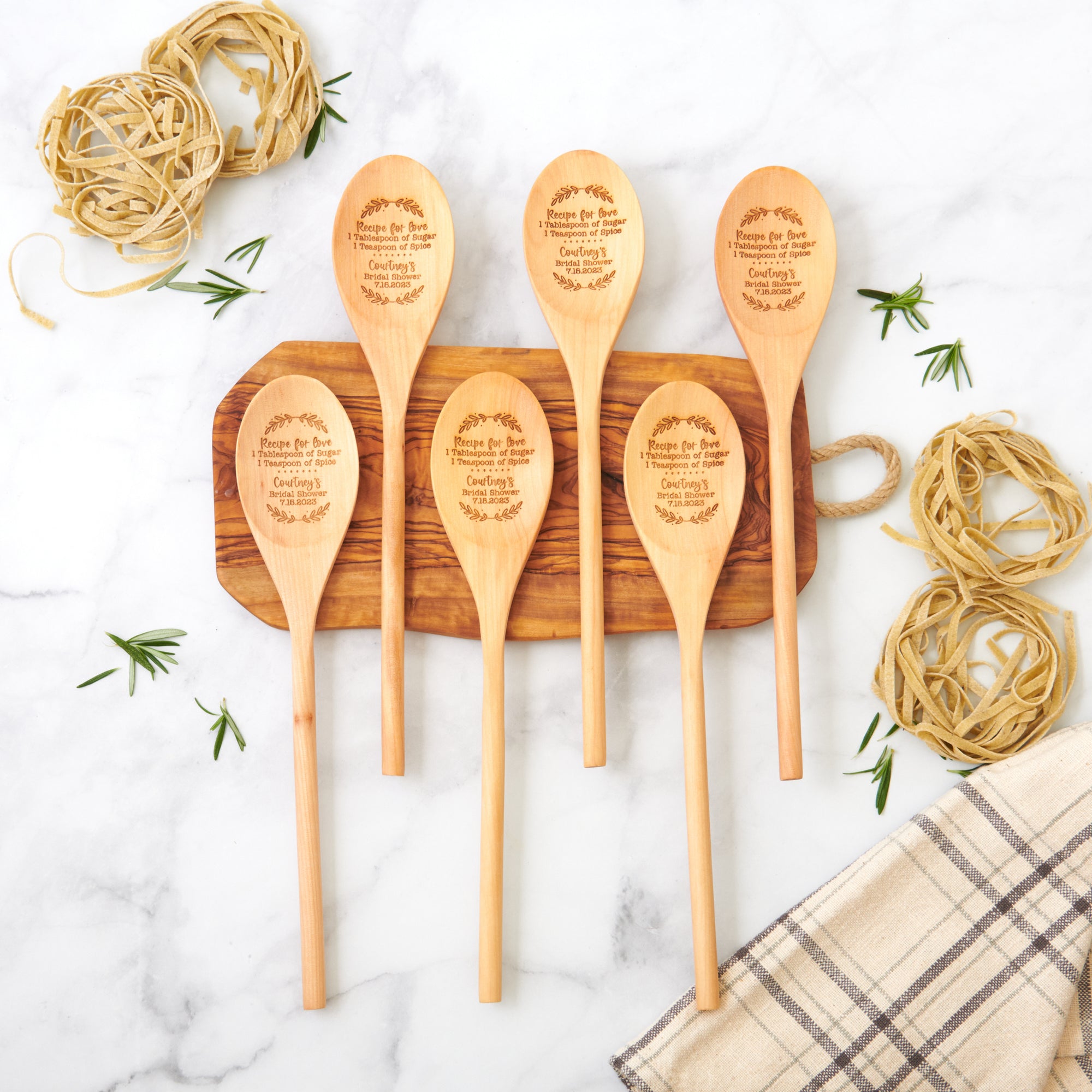 Recipe for Love Bridal Shower Spoon